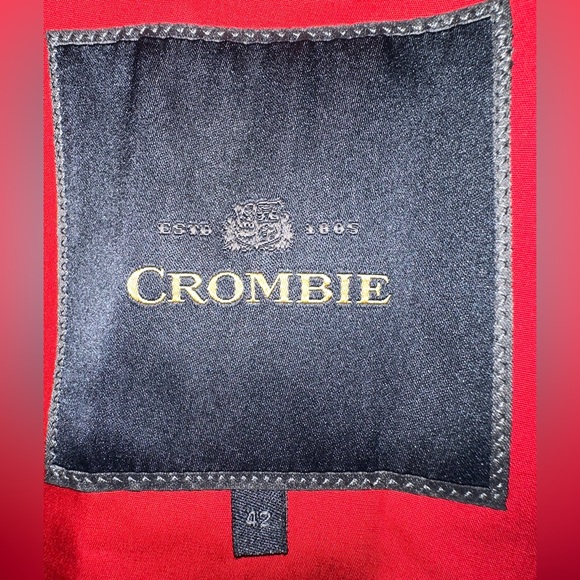 Crombie Mac / L / blue & red interior, pristine condition hanging cover included - Picture 4 of 5
